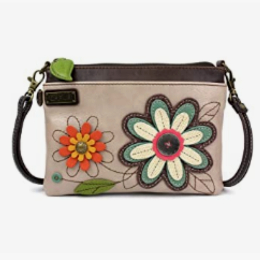 Chala vegan leather mini Daisy crossbody bag